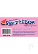 Sweeten D Blow Flavored Oral Pleasure Gel 1.5oz - Watermelon