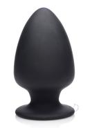 Squeeze-it Squeezable Silicone Anal Plug - Large - Black